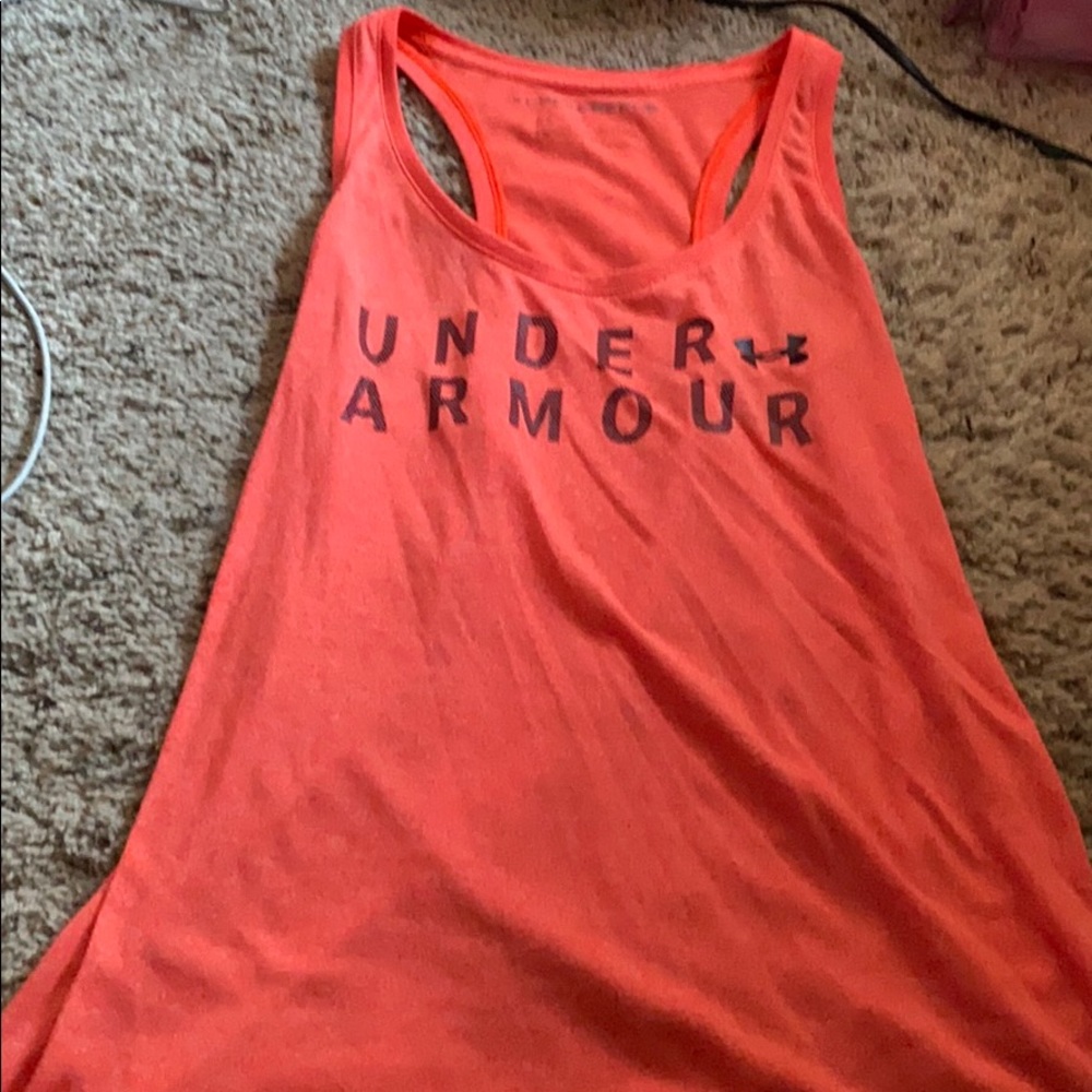 Orange racerback tank